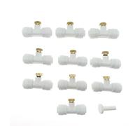 LVSELINGI Ugelli nebulizzatori con connettore a T ad Accesso rapido, 10 Pezzi/Lotto, for irrigazione da Giardino e paesaggistica(10pcs 0.6mm White)
