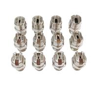 LVSELINGI Ugello a Getto Piatto SS304 da 1/8" e 65/110 Gradi, 10 Pezzi, for Pulizia Industriale/di Fabbrica, ugello for la rimozione della Polvere(Other Contact us.)