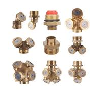 LVSELINGI Ugello atomizzatore in Ottone, spruzzatore ad Alta Pressione for Sistema di irrigazione agricola, ugello in Rame(0280)