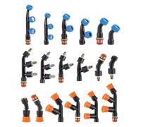 LVSELINGI Ugello Regolabile atomizzatore ad Alta Pressione da Giardino 1/2" 1/4" con ugello filettato Singolo/Doppio/Triplo for irrigazione antiparassitaria(2836)