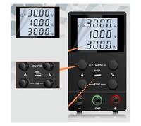 LVSEWOA Alimentatore CC variabile, Alimentatore stabilizzato Regolabile 30 V 5 A 10 A Regolatore di Tensione variabile Stabilizzatore di Corrente 15 V 60 V 120 V Ampiamente utilizzato (LCD SPS3010D)