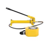 LVSEWOA Kit di martinetti Idraulici a Basso Profilo con capacità di Sollevamento di 50 tonnellate e Pompa Manuale, Ideale per lavori in spazi ristretti, Corsa di 18 mm.