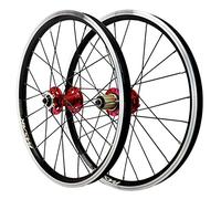 LVSEWOA Ruote per Bici da 20 Pollici, Cerchio BMX 406, Ruote per Bici a sgancio rapido, Sei Chiodi, Freno a Disco/V, mozzo a 24 Fori per Cassetta a 7/8/9/10/11/12 velocità, 1260 g