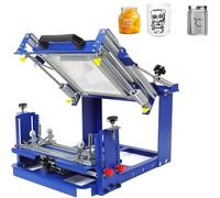 LVSEWOA Stampante Serigrafica Curva Manuale, Macchina Serigrafica cilindrica, Macchina Serigrafica da Tavolo per Prodotti cilindrici