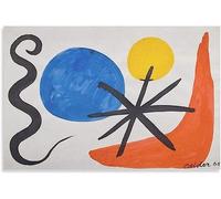 LVTFCO Astratta Alexander Calder Poster E Stampe《Senza Titolo》Arte della Parete Alexander Calder Dipinto su Tela per la Decorazione della Parete di casa Immagine 50x70cmx1 Senza Cornice
