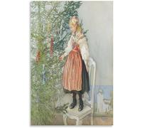 LVTFCO Decorare L'Albero di Carl Larsson Poster e Stampe Carl Larsson Wall Art Carl Larsson Pittura su Tela per Home Decor Picture 40x60cmx1 Senza Cornice