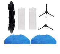 LVTFCO Salviette filtranti for spazzole Principali for 360 S8 S8 Plus Aspirapolvere Robot Set di Accessori Sostituzione Spazzatrice Robot Spazzatrice Pezzo di Ricambio Lodevole (Color : 1set)