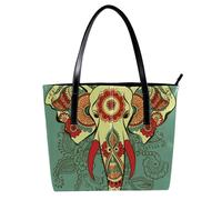 LVTISEE Borsa a tracolla da donna in pelle PU con elefante indiano, borsa a tracolla per lavoro, viaggi