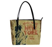 LVTISEE Borsa a tracolla da donna in pelle PU con motivo statua della libertà, borsa a tracolla per lavoro, viaggi