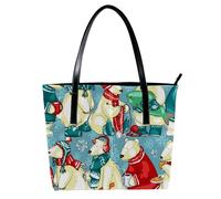 LVTISEE Borsa a tracolla da donna in pelle PU con orsi polari, borsa a tracolla per lavoro, viaggio