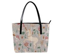 LVTISEE Borsa a tracolla da donna in pelle PU con unicorni nella foresta magica, borsa a tracolla per lavoro, viaggi
