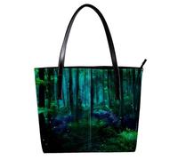 LVTISEE Magical Forest Fairies Create an Enchanted Forest - Borsa a tracolla da donna, in pelle PU, borsa a tracolla per lavoro, viaggi