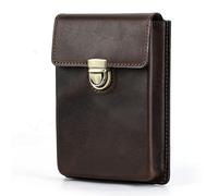 LVUNZJCA Astuccio in Pelle Astuccio for penne in pelle Organizer for penne con cassetto rimovibile creativo fatto a mano(Coffee)