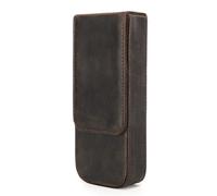 LVUNZJCA Astuccio in Pelle Astuccio in pelle Organizer for matite for studenti con cassetto fatto a mano
