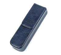 LVUNZJCA Astuccio in Pelle Portapenne in pelle Organizer for penne fatto a mano for adulti e studenti(Blu)