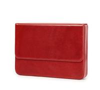 LVUNZJCA Astuccio in Pelle Portapenne in pelle Portapenne rimovibile con cassetto fatto a mano(Rouge)