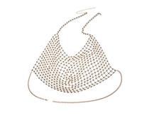 LVUNZJCA Catena per Il Corpo da Donna Catena esagerata del Reggiseno del Bikini dell'involucro di Estate della Catena del Corpo