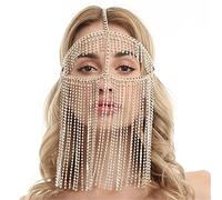 LVUNZJCA Catena per il viso da donna, per maschere in maschera, cosplay, feste in maschera per Halloween, cosplay