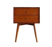 LVUNZJCA Comodino Legno solido Comodino Nordic Piccolo appartamento Pine Tavolino Gabinetto creativo Soggiorno Cabinet(Marrone)
