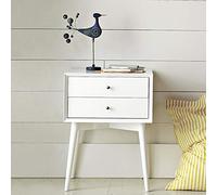 LVUNZJCA Comodino Legno solido Comodino Nordic Piccolo appartamento Pine Tavolino Gabinetto creativo Soggiorno Cabinet(bianca)