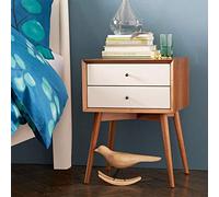 LVUNZJCA Comodino Legno solido Comodino Nordic Piccolo appartamento Pine Tavolino Gabinetto creativo Soggiorno Cabinet(Grey)