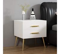 LVUNZJCA Comodino Nordic solido semplice legno Comodino ed elegante camera da letto Comodino(bianca)
