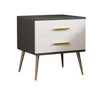 LVUNZJCA Comodino Nordic solido semplice legno Comodino ed elegante camera da letto Comodino(Grey)