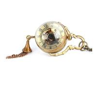 LVUNZJCA Orologio da Tasca Classic Vintage cristallo trasparente tasca meccanica della vigilanza rotonda della vigilanza parete Pocket Watch Mens(Colore:B)