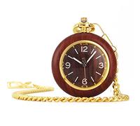 LVUNZJCA Orologio da tasca da uomo, orologio da tasca con catena, vintage, digitale, quadrante romano, al quarzo, orologio da tasca antico per compleanno, A, misura unica