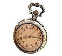 LVUNZJCA Orologio da Tasca Delicato Orologio da tasca di personalità retrò collana orologio da tasca della vigilanza di vetro Pocket Watch
