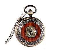 LVUNZJCA Orologio da Tasca Elegante Classic Retro romana Manuale di tasca meccanica della vigilanza degli uomini e delle donne della vigilanza parete Retro