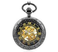 LVUNZJCA Orologio da Tasca Orologio da tasca meccanico retrò for uomo e donna(Size:37.5cm)