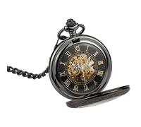 LVUNZJCA Orologio da Tasca Orologio da tasca meccanico semiautomatico retrò da uomo