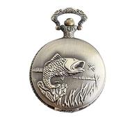 LVUNZJCA Orologio da Tasca Quartz Pocket delicata classica dell'annata for il quarzo degli uomini Orologio da tasca antico la vigilanza d'attaccatura