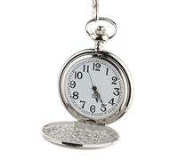 LVUNZJCA Orologio da Tasca Unisex in acciaio inossidabile Vigilanza di tasca meccanica con la catena di tasca della vigilanza del quarzo della collana Vigilanza di tasca appeso a catena Guarda