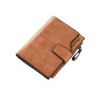 LVUNZJCA Portafoglio Corto da Donna Portafoglio da donna con bottone corto Portafoglio con cerniera multi-carta(A)