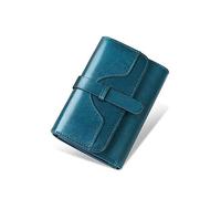LVUNZJCA Portafoglio Corto da Donna Women's Foldable Simple Wallet Compact Short Wallet(Blu)