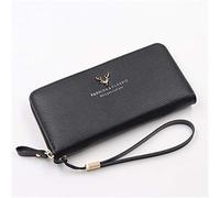 LVUNZJCA Portafoglio da Donna Pochette da donna con cerniera Portafoglio di grande capacità Multi Card Borsa da Donna(A)