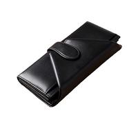 LVUNZJCA Portafoglio da Donna Portafoglio da donna in pelle RFID Portafoglio con tasche multiple con chiusura lunga Borsa da Donna(Schwarz)