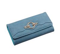 LVUNZJCA Portafoglio da Donna Portafoglio da donna Portafoglio da donna alla moda a tre pieghe Borsa da Donna(A)
