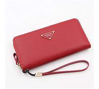 LVUNZJCA Portafoglio da Donna Portafoglio lungo con spazzola portamonete for cellulare Borsa da Donna(D)