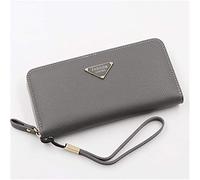 LVUNZJCA Portafoglio da Donna Portafoglio lungo con spazzola portamonete for cellulare Borsa da Donna(E)