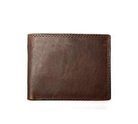 LVUNZJCA Portafoglio da uomo Portafoglio da uomo in pelle Portafoglio bifold Casual Business Travel Portafoglio sottile Porta carte, Caff, 12x10x2cm