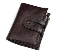 LVUNZJCA Portafoglio da Uomo Portafoglio multiplo RFID in pelle da uomo con cerniera