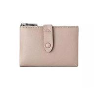 LVUNZJCA Portamonete da Donna Portafoglio corto con cerniera for portamonete bifold da donna semplice Miniportafoglio(Apricot)