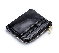 LVUNZJCA Portamonete da Donna Portamonete da uomo in pelle a sezione sottile multifunzionale Borsa for carte in morbida pelle Miniportafoglio