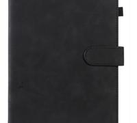LVUNZJCA Quaderno Diario Diario Minimalista Da Ufficio Retrò per Donne e Uomini(Black,A5)