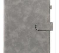 LVUNZJCA Quaderno Diario Diario Minimalista Da Ufficio Retrò per Donne e Uomini(Gray,A5)