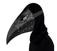 LVUNZJCA Steampunk, maschera da uomo e da donna, colore nero, per Halloween, steampunk prom