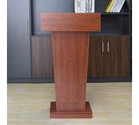 LVUNZJCA Supporto per Podio Leggio in Piedi Leggio Podium Chiesa Pulpito o Cerimonia in Classe Lecture Piattaforma Teach Speech per Ufficio, Scuola(Red-Brown)